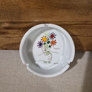 Pablo Picasso Porcelain Ashtray Barcelona Spain